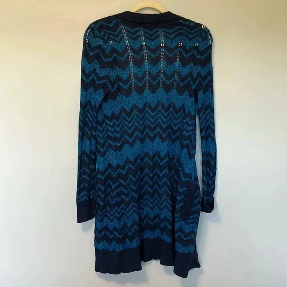 Missoni for  Target crochet blue black long cardigan - Picture 4 of 4